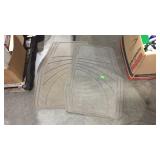 Two car mats need cleaning