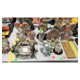 Collection of home decor angles, polystone