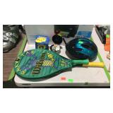 Group Lot, big box of misc stuffed animals, bike