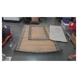 Group lot of three rugs one is a room rug, one is