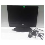 Avol flat screen monitor TV with remote and cords