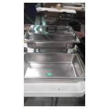 Commercial stainless chaffing serving dish with 2