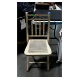 French Prov. Folding card table style chair nice