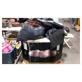 Big box crate lot of clothing note buying