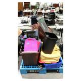 Skid lot misc, sleeping bag, suit cases,