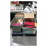 Skid Lot, toys, car cover, tote bags, other misc