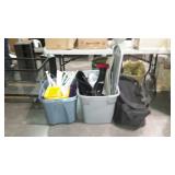Misc group lot, sports bag, totes with misc