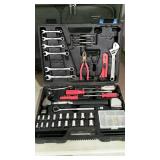 Home repair tool kit missing a few pieces but