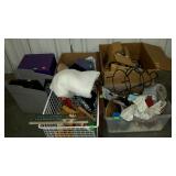 Group lot - barwear, step stools, wooden craft