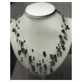 Sterling Silver 7 Strands Genuine Fresh Water