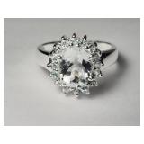 Sterling Silver Cubic Zirconia Ring