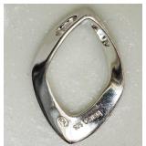 Sterling Silver Diamond Pendant