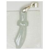 Sterling Silver Jade Pendant