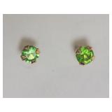 10kt Yellow Gold Tsavorite (0.15ct) Earrings
