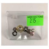 Sterling Silver 7 Assorted Bracelet Charms