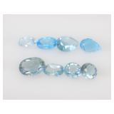Blue Topaz (app. 6cts, assorted shape) (December