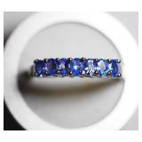 Sterling Silver Tanzanite Violet Ring