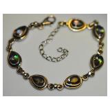 Sterling Silver Created Mystic Topaz Tear Shaped