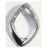 Sterling Silver Diamond Pendant