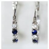 Sterling Silver Created Sapphire (September