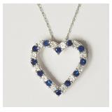 Sterling Silver Created Sapphire (September