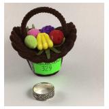 Sterling Silver Marcasite Ring