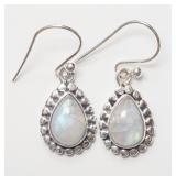 Sterling Silver Moonstone Earrings