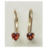 Sterling Silver Genuine Gemstones Heart Shaped