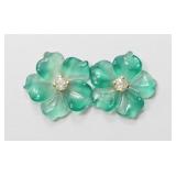 14KT Yellow Gold Diamond Earrings with Mother of