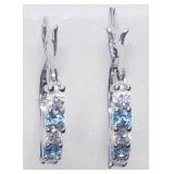 Sterling Silver Blue Topaz (November Birthstone)