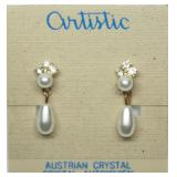 Set of 2 Austrian Crystal Drop Earrings