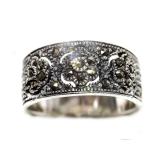 Sterling Silver Marcasite Ring, size 7