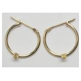 10KT Yellow Gold Diamond Earrings
