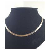 Herringbone Sterling Silver Chain 19.8 Grams