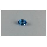 Approx 1.21 CT Oval Cut Blue Topaz Loose Stone