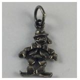 Sterling Silver Mad Clown Pendant 1.5 Grams