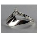 Abstract Design Sterling Silver Ring Size 9 3.2