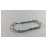 Thick Sterling Silver Bracelet 12.2 Grams