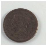 1851 One Cent Coin w/ Toning