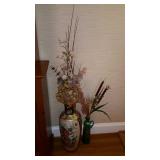 Two artificial plants with vases - Dining room