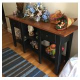 Sofa table, it measures 58 inches long, by 16