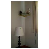 Home decor group - figurines, and 23" table lamp