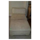 Lounge chair with matching ottoman and back