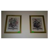 Wall decor group - two calendar prints, February