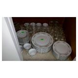 Group lot of China and glassware. China has