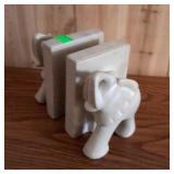 Pair of marble Elephant Bookends, location