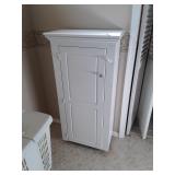 White painted pine cabinet with adjustable