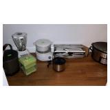 Group lot includes, croc pot, blender, located in