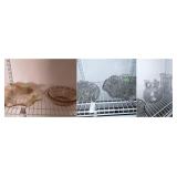 8 pieces of glassware, two water pitchers ,