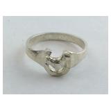 Sterling horse shoe ring size 4
